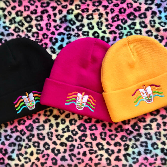 Boba Kit-tea Beanies